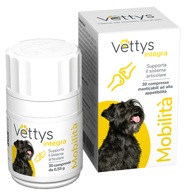 VETTYS INTEGRA MOBILITA' CANE 30 COMPRESSE MASTICABILI - Newepa Srl