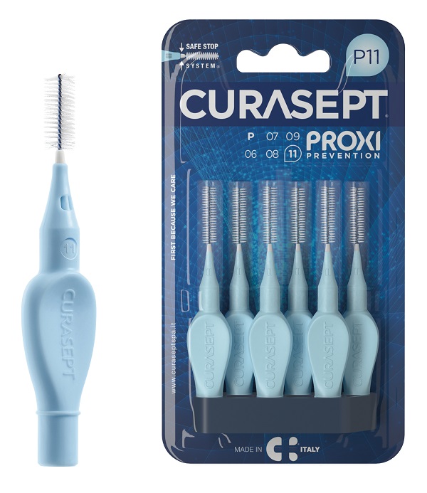 CURASEPT PROXI P11 AZZURRO/LIGHT BLUE 6 PEZZI - Newepa Srl