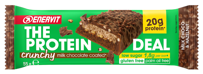 ENERVIT PROTEIN DEAL MILK CHOCO & HAZELNUT 55 G - Newepa Srl
