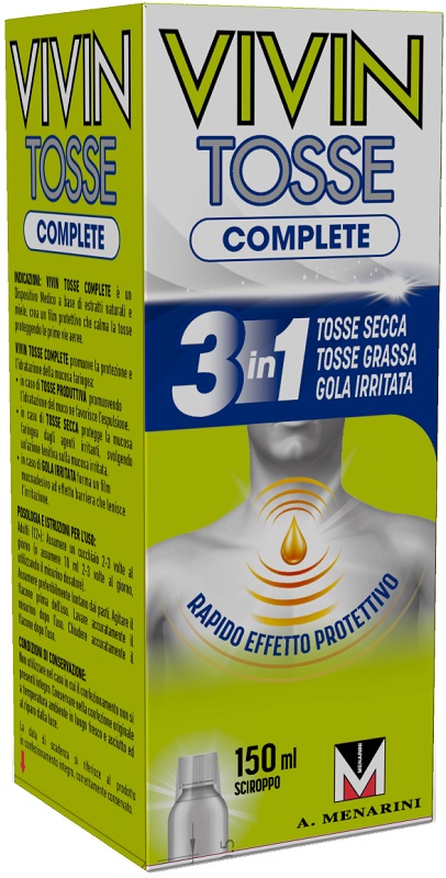 VIVIN TOSSE COMPLETE SCIROPPO PER TOSSE 150 ML - Newepa Srl