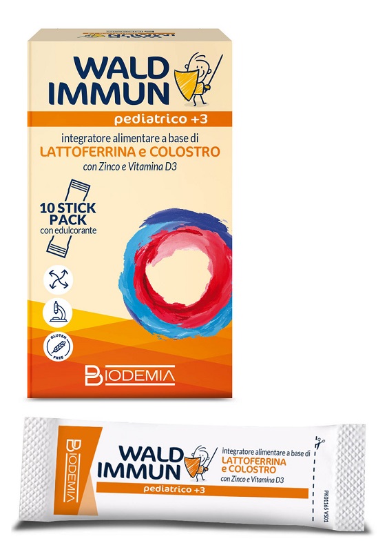 WALD IMMUN PEDIATRICO +3 10 STICK GUSTO CIOCCOLATO - Newepa Srl