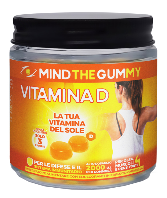 MIND THE GUMMY VITAMINA D 30 PASTIGLIE GOMMOSE GUSTO LIMONE SENZA ZUCCHERO - Newepa Srl