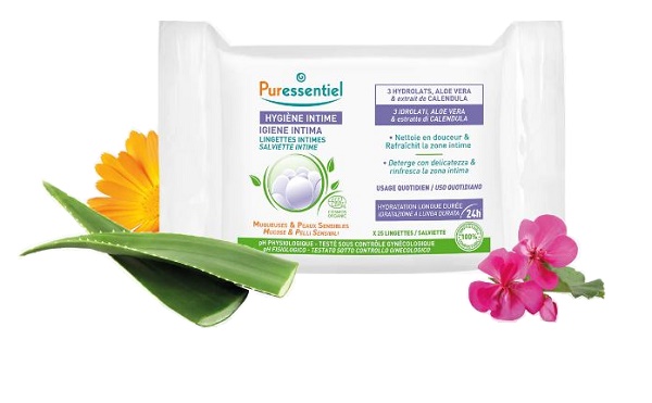 PURESSENTIEL SALVIETTINE INTIME 25 PEZZI - Newepa Srl