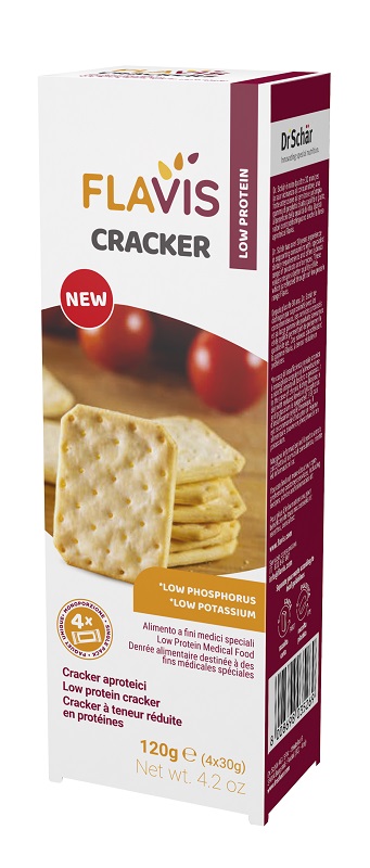 FLAVIS CRACKER APROTEICI 4 PORZIONI DA 30 G - Newepa Srl