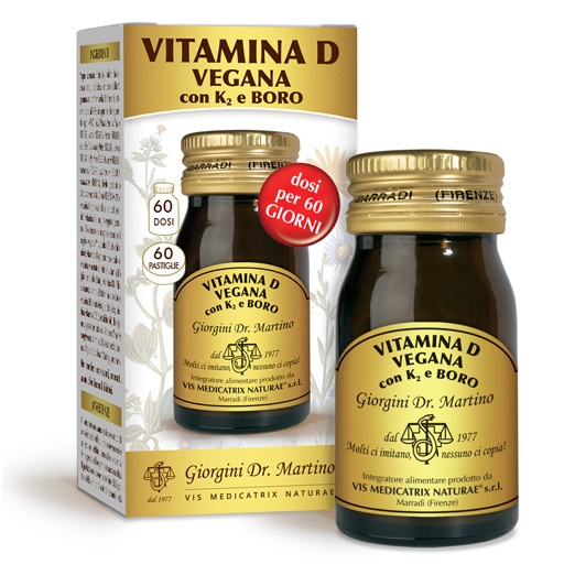 VITAMINA D VEGANA CON K2+BORO 60 PASTIGLIE - Newepa Srl