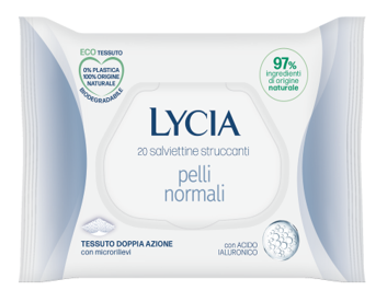 LYCIA SALVIETTINE STRUCCANTI PELLI NORMALI 20 PEZZI - Newepa Srl
