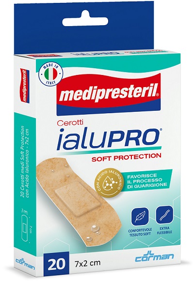 MEDIPRESTERIL CEROTTI IALUPRO SOFT PROTECTION MEDI 7X2CM 20 PEZZI - Newepa Srl
