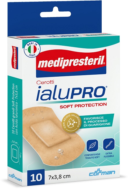 MEDIPRESTERIL CEROTTI IALUPRO SOFT PROTECTION SUPER 7X3,8CM 10 PEZZI - Newepa Srl