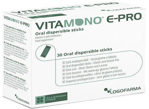 VITAMONO E-PRO 30 STICK ORODISPERSIBILI DA 1,1 G - Newepa Srl