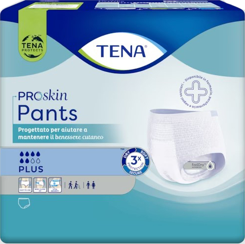 PANNOLONE PER INCONTINENZA TENA PANTS PLUS EXTRALARGE 12 PEZZI - Newepa Srl