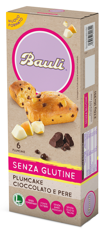 DORIA PLUMCAKE CIOCCOLATO-PERE 6 PEZZI DA 35 G - Newepa Srl