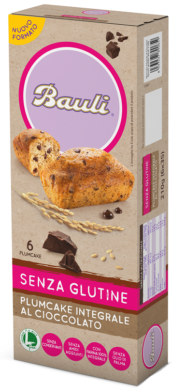 DORIA PLUMCAKE INTEGRALE CIOCCOLATO 6 PEZZI DA 35 G - Newepa Srl
