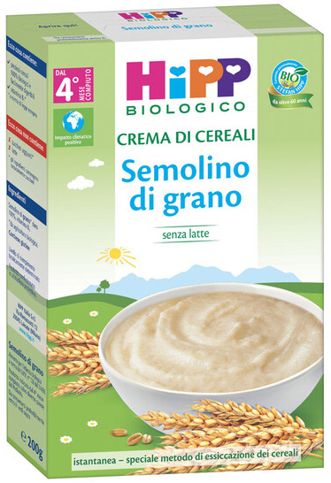 HIPP BIO CREMA CEREALI SEMOLINO DI GRANO 200 G - Newepa Srl