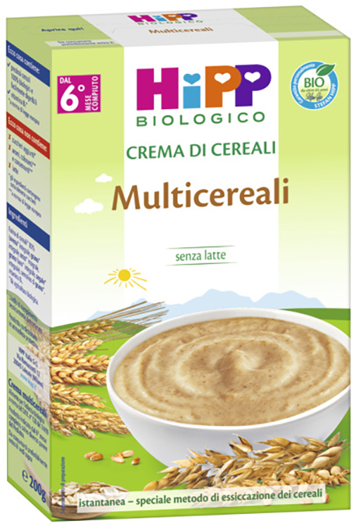HIPP BIO CREMA CEREALI MULTICEREALI 200 G - Newepa Srl