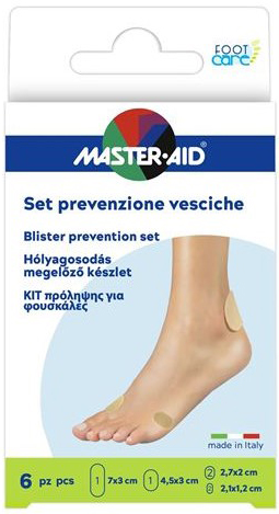 PROTEZIONE VESCICHE MASTER-AID FOOTCARE MIX 6 PEZZI A3 - Newepa Srl