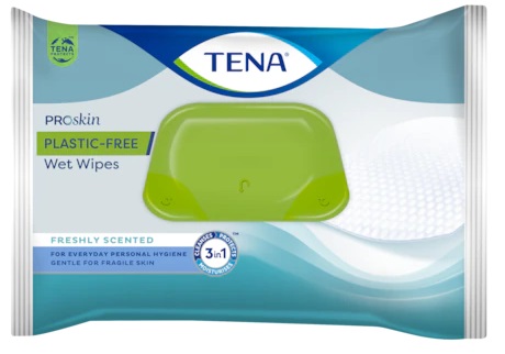 TENA WET WIPES PLASTIC FREE 48 PEZZI - Newepa Srl