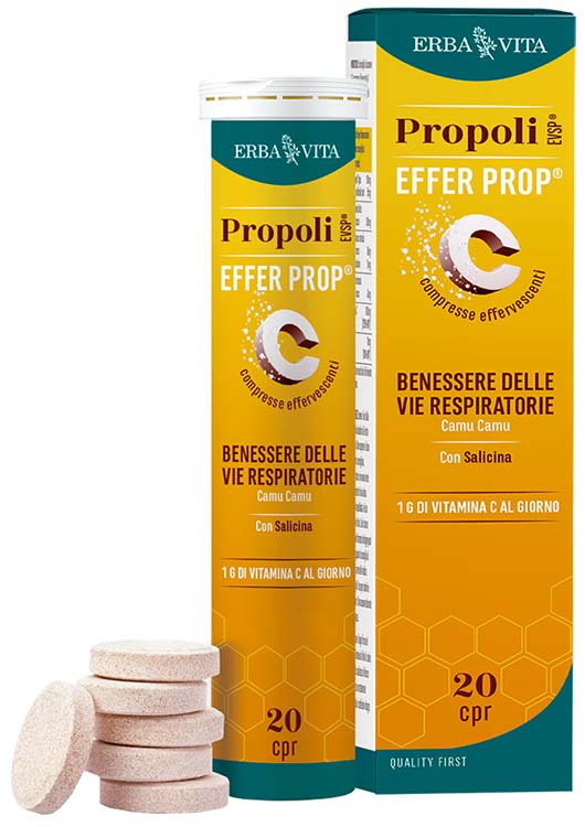 PROPOLI EVSP EFFER PROP 20 COMPRESSE EFFERVESCENTI - Newepa Srl