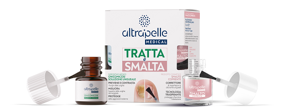 ALTRAPELLE MEDICAL TRATTA E SMALTA SOLUZIONE UNGUEALE 7 ML + SMALTO 5 ML - Newepa Srl