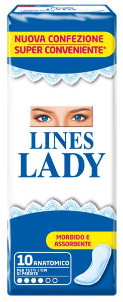 LINES LADY ANATOMICO 10 PEZZI - Newepa Srl