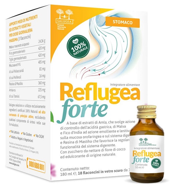 SALUGEA REFLUGEA FORTE 18 FLACONCINI DA 10 ML - Newepa Srl