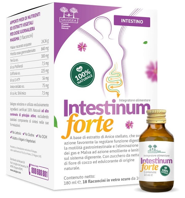 SALUGEA INTESTINUM FORTE 18 FLACONCINI DA 10 ML - Newepa Srl
