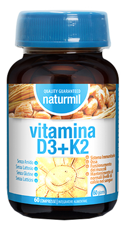 NATURMIL VITAMINA D3+K2 60 COMPRESSE - Newepa Srl