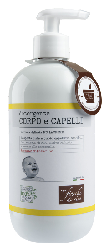 FIOCCHI DI RISO DETERGENTE CORPO/CAPELLI CAMOMILLA 400 ML - Newepa Srl