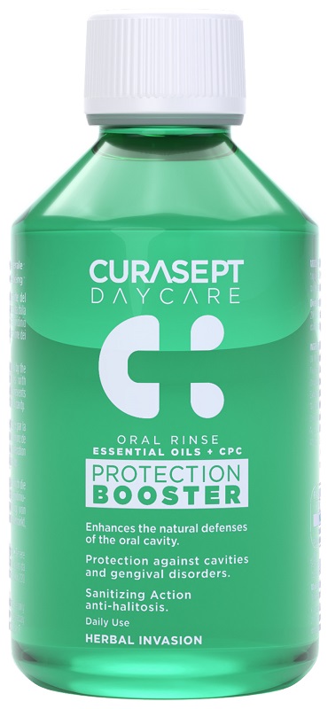 CURASEPT DAYCARE COLLUTORIO PROTECTION BOOSTER HERBAL INVASION 500 ML - Newepa Srl