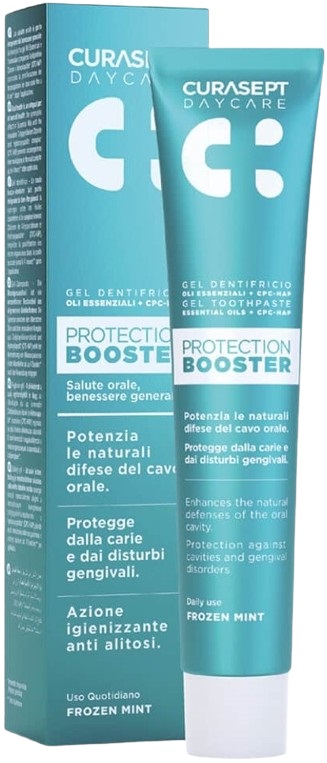 CURASEPT DAYCARE DENTIFRICIO PROTECTION BOOSTER FROZEN MINT 75 ML - Newepa Srl