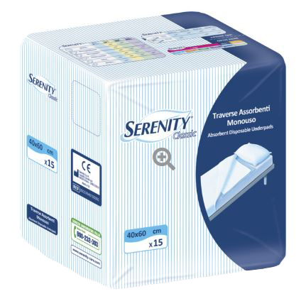 TRAVERSA SERENITY CLASSIC SUPER 40X60 CM 30 PEZZI - Newepa Srl
