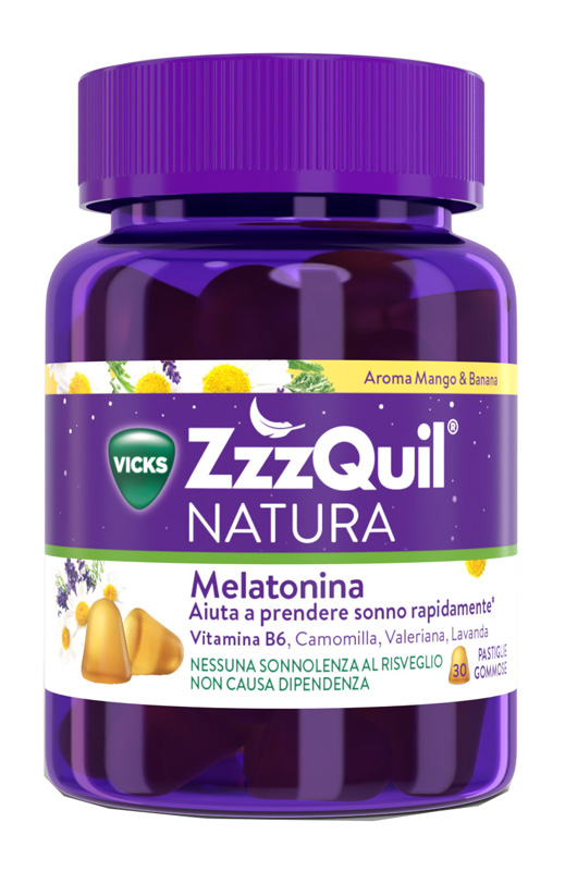 VICKS ZZZQUIL NATURA MANGO & BANANA 30 PASTIGLIE GOMMOSE - Newepa Srl