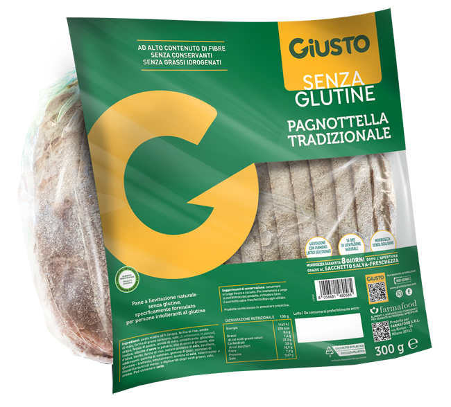 GIUSTO SENZA GLUTINE PAGNOTTELLA 300 G - Newepa Srl