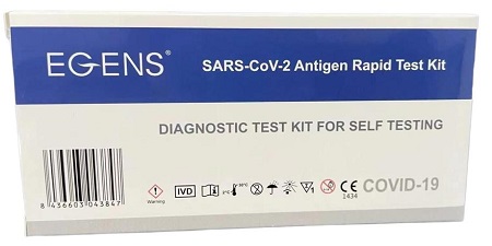 TEST ANTIGENICO RAPIDO COVID-19 EGENS AUTODIAGNOSTICO DETERMINAZIONE QUALITATIVA ANTIGENI SARS-COV-2 IN TAMPONI NASALI MEDIANTE IMMUNOCROMATOGRAFIA - Newepa Srl