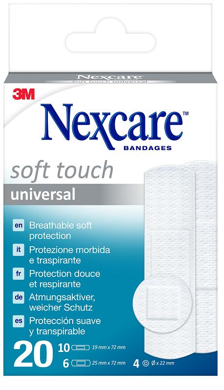 CEROTTO NEXCARE SOFT TOUCH 20 PEZZI ASSORTITI - Newepa Srl