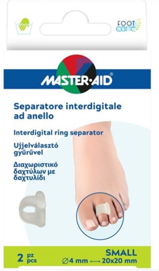 SEPARATORE DITA MASTER-AID FOOTCARE CON ANELLO LARGE 2 PEZZI C18 - Newepa Srl
