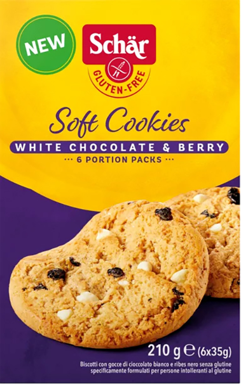 SCHAR SOFT COOKIE WHITE CHOCOLATE 210 G - Newepa Srl