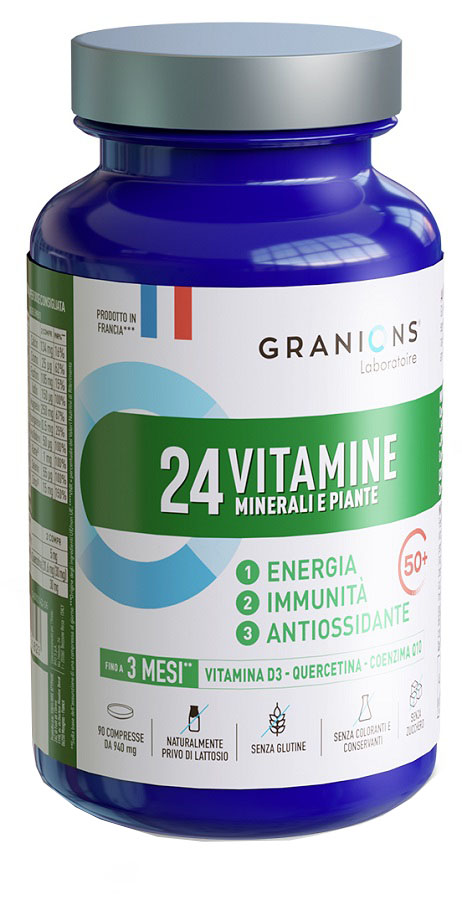GRANIONS 24 VITAMINE MINERALI E PIANTE 90 COMPRESSE - Newepa Srl