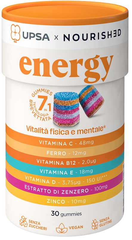 UPSA X NOURISHED ENERGY 30 GUMMIES - Newepa Srl