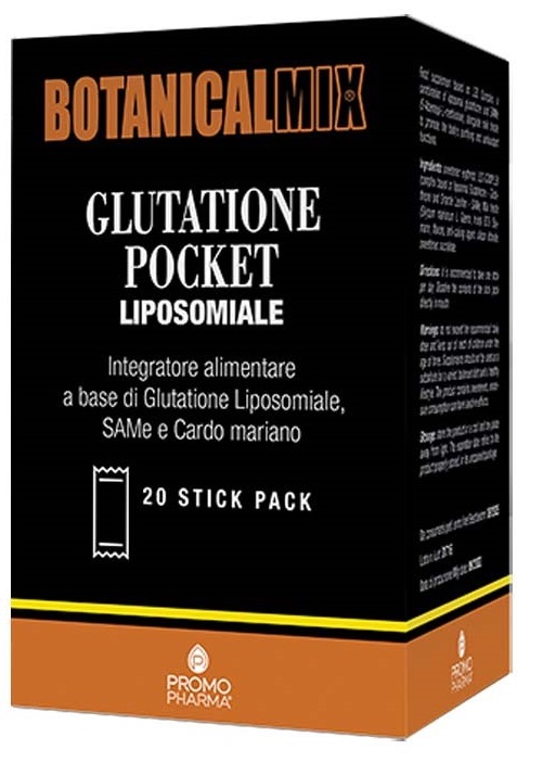 BOTANICALMIX GLUTATIONE POCKET LIPOSOMIALE 20 STICK DA 2 G - Newepa Srl