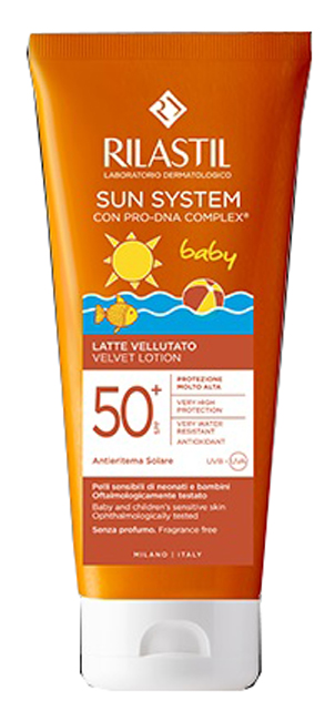 RILASTIL SUN SYSTEM BABY LATTE VELLUTO SPF50+ 250 ML - Newepa Srl