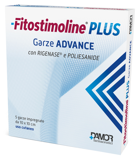 FITOSTIMOLINE PLUS GARZE ADVANCE IMPREGNATE 10X10 CM 5 PEZZI - Newepa Srl