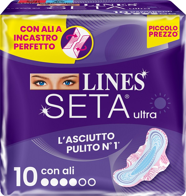 LINES SETA ULTRA ASSORBENTI ALI DWCT 10 PEZZI - Newepa Srl