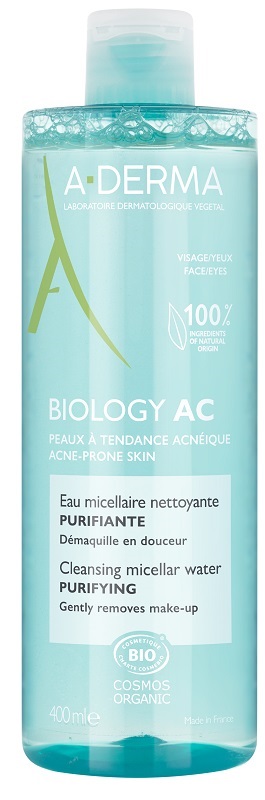 ADERMA BIOLOGY AC ACQUA MICELLARE DETERGENTE PURIFICANTE 400 ML - Newepa Srl