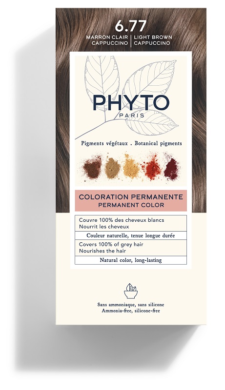COLOR KIT 6,77 MARRONE CHIARO CAPPUCCINO LATTE RIVELATORE 50 ML + CREMA COLORANTE 50 ML + MASCHERA PROTETTIVA COLORE 12 ML + GUANTI - Newepa Srl