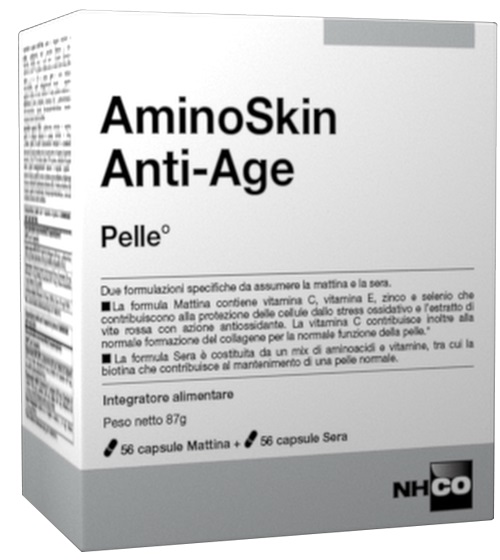 NHCO AMINOSKIN ANTI-AGE FLACONE 56 CAPSULE + 56 CAPSULE - Newepa Srl