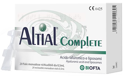 SOLUZIONE OFTALMICA LUBRIFICANTE ALTIAL COMPLETE 4 STRIP DA 5 FLACONI DA 0,5 ML - Newepa Srl