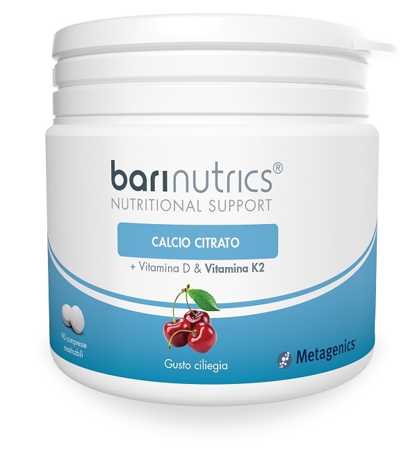 BARINUTRICS CALCIO CITRATO K2 CILIEGIA 90 COMPRESSE - Newepa Srl