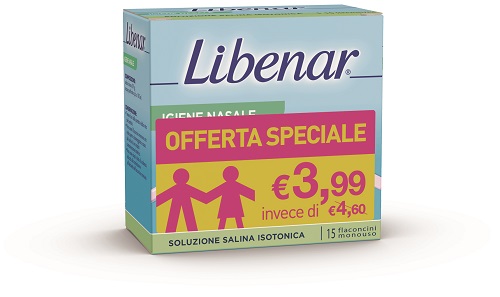 SOLUZIONE ISOTONICA LIBENAR 15 FLACONCINI DA 5 ML TAGLIO PREZZO - Newepa Srl