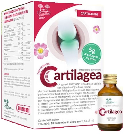 CARTILAGEA SALUGEA 18 FLACONCINI DA 12 ML - Newepa Srl