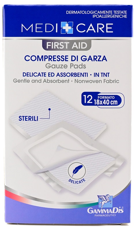 GARZA MEDICARE TNT 18X40 CM 12 PEZZI - Newepa Srl